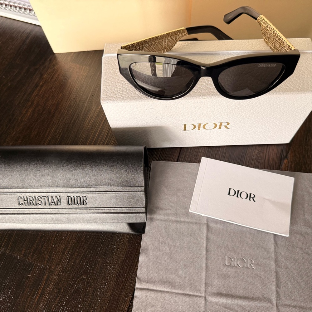 Dior Black and Gold Sunglasses